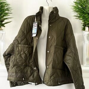 Athlisan Quilted Puffer Jacket for Women Lightweight Zip Up Long Sleeve